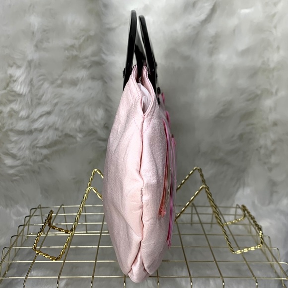 Vintage Shell Embellished Acrylic Handle Clutch - Picture 8 of 12